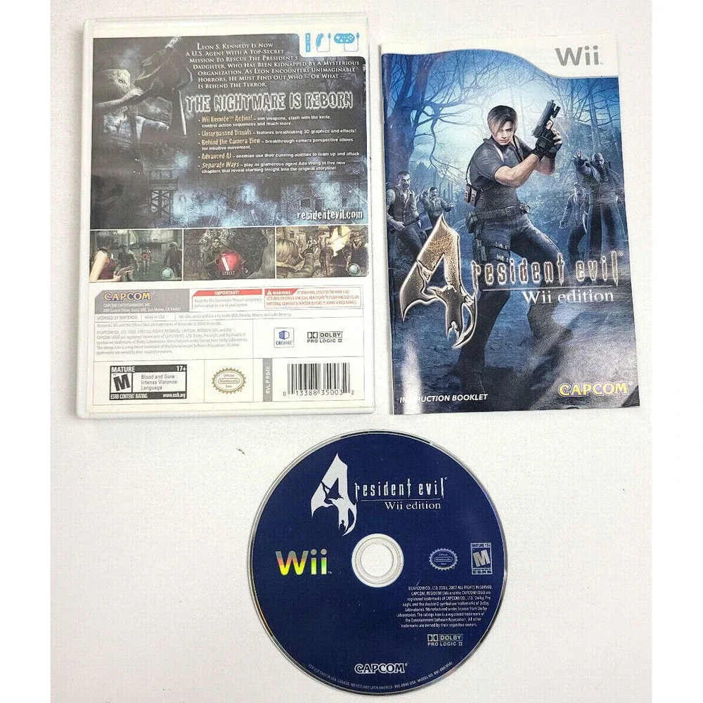 RESIDENT EVIL: WII EDITION - WII GAME -‎ COMPLETE!